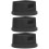 3Pièces Support Silicone Antidérapant Noir Multifonction Pour Bureau 10