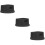 3Pièces Support Silicone Antidérapant Noir Multifonction Pour Bureau 11