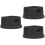 3Pièces Support Silicone Antidérapant Noir Multifonction Pour Bureau 8