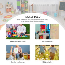 DéS de Jeu éDucatifs Bricolage, CarréS de Poche, Blocs D'Empilage en Mousse de Poche Photo, Cubes de Poche pour L'Enseignement - Lot de 4