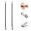 4Pièces Tuyau Extension Auto Flexible En Zinc 8