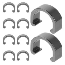 20Pièces Guides De Câble U En Alliage D'aluminium Gris Pour Vélos