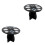 2Pièces Support Séchage Pinceaux Noir Portable 3