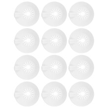 12Pièces Flasques Blanches Désign Détachable Pour Protection Sprinkler