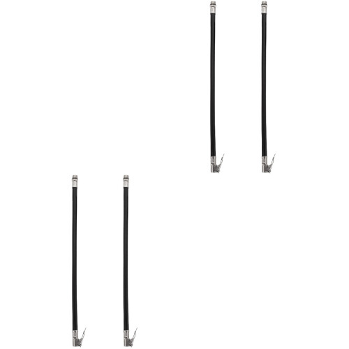 4Pièces Tuyau Extension Auto Flexible En Zinc 2