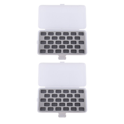 10Pièces Boîte Plastique Bobbin Box Avec Éponge Rangement Couture