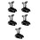 5Pièces Fixateur De En Aluminium Noir Stable Résistant 11