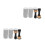 2Ensembles Outils Tampon Mousse Bois Manche Ergonomique 8