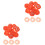 200Pièces Couvercles De Détecteur Orange 6
