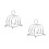 2Pièces Range-Toast Argent Multifonction Cuisine Rangement 6