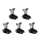 5Pièces Fixateur De En Aluminium Noir Stable Résistant 8