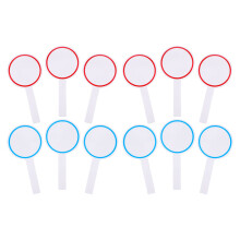 48Pièces Planchettes De Vote Blanches Antidérapantes Couleurs Variées