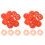 200Pièces Couvercles De Détecteur Orange 5