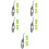 5Ensembles Grattoirs Multi-Angles Silicone Pour Décoller Colle Verre 9