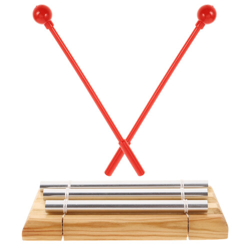 2Pièces Carillons Bois Aluminium Trois Notes Pour Enfants