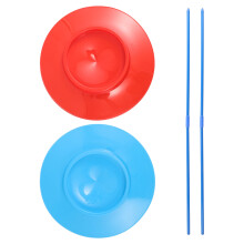 4Pièces Jeu De Jonglerie Assiettes Plastique Couleurs Vives Fête