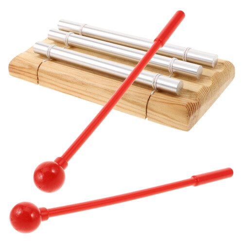 2Pièces Carillons Bois Aluminium Trois Notes Pour Enfants 1