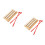 2Pièces Carillons Bois Aluminium Trois Notes Pour Enfants 8