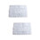 2400Pièces Perles Cube Blanches Pour Bracelets Colliers DIY 6