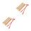 2Pièces Carillons Bois Aluminium Trois Notes Pour Enfants 4