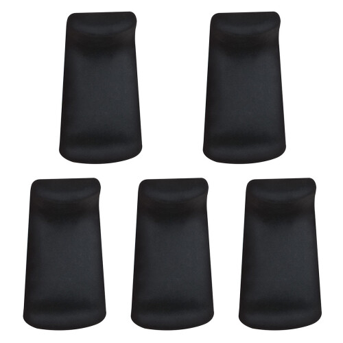 5Pièces Protection Pouce Silicone Noir Durable Pour Clarinette 2