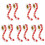 Stickers Auto-Adhésifs Rouge Corps Pour Bronzer Rapidement 2