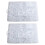 2400Pièces Perles Cube Blanches Pour Bracelets Colliers DIY 4