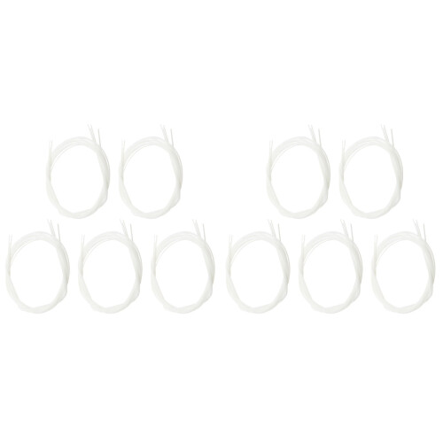 10Ensembles Cordes Ukulélé Nylon Blanches Performance Clair Et Net 2