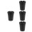 4Pièces Mini Cendrier Portable Plastique Noir Pour Et Bureau 4