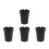 4Pièces Mini Cendrier Portable Plastique Noir Pour Et Bureau 6