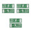 Stickers Sortie Papier Vert Clair Usage Extérieur 8