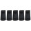 5Pièces Protection Pouce Silicone Noir Durable Pour Clarinette 9