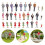 150Pièces Mini Figurines ABS Colorées Décoratives Pour Table Sable 9