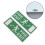Stickers Sortie Papier Vert Clair Usage Extérieur 10