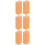 60Pièces Limes À Ongles Professionnelles Orange Pour 8