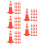 100Pièces Ensemble Miniature PVC Orange Jeu Éducatif 8