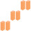 60Pièces Limes À Ongles Professionnelles Orange Pour 5