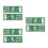 Stickers Sortie Papier Vert Clair Usage Extérieur 9