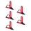 5Pièces Étape Aluminium Rouge Outil Précis Menuiserie 5