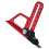 5Pièces Étape Aluminium Rouge Outil Précis Menuiserie 3