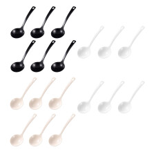 18Pièces Cuillères Jetables Porridge En PP Colorées Usage
