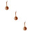 3Pcs Brown Wooden Water Scoop Lightweight Practical Kitchen Accessory 8