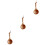3Pcs Brown Wooden Water Scoop Lightweight Practical Kitchen Accessory 5