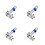 4Pièces Support Mural Portable Robuste Pour Outils De Niveau 9