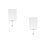 2Pièces Support Rotatif Pince Aluminium 7