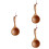 3Pcs Brown Wooden Water Scoop Lightweight Practical Kitchen Accessory 6