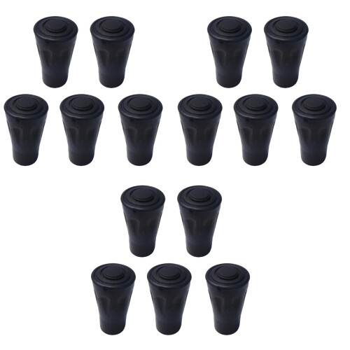 15Pièces Caches Pieds Bâtons Randonnée Caoutchouc Durables 1