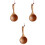 3Pcs Brown Wooden Water Scoop Lightweight Practical Kitchen Accessory 4
