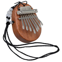 4Pièces Kalimba Compact 8 Touches Bois Métal Instruments Multicolores