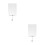 2Pièces Support Rotatif Pince Aluminium 6